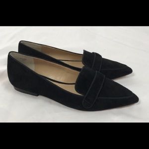 Ann Taylor suede pointed toe loafer sz9.5